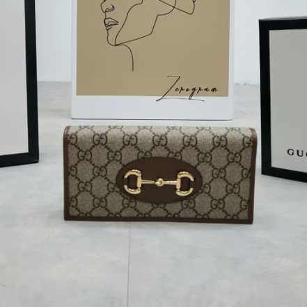 GUCCI 구찌 홀스빗 1955 체인 장지갑