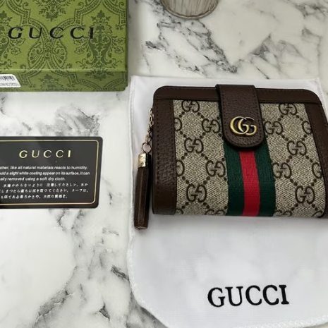GUCCI 구찌 오디피아 GG 버튼 반지갑