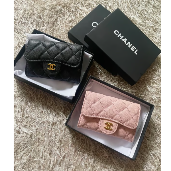CHANEL 샤넬 캐비어 카드지갑