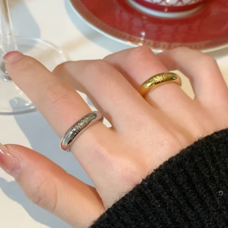 CELINE 셀린느 클래식 로고 볼드라인 링 반지