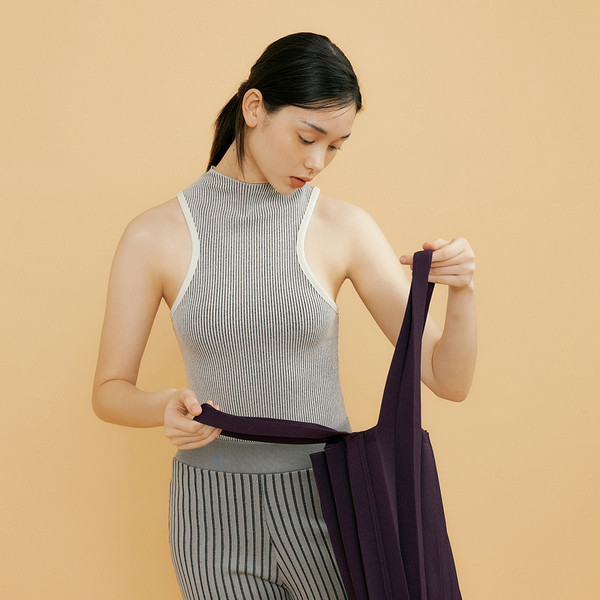 Shoulder Bag Mulberry : PLEATSMAMA: Sustainable Knit Pleats Bag