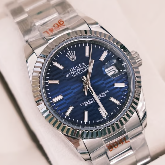 ROLEX 로렉스 데이저스트 36mm 블루 플루티드 바 오이스터