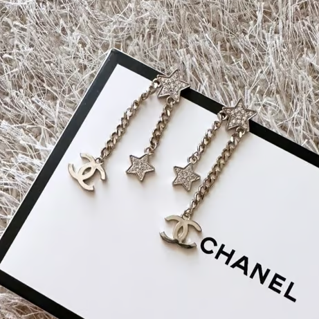 CHANEL 샤넬 별 드롭 귀걸이