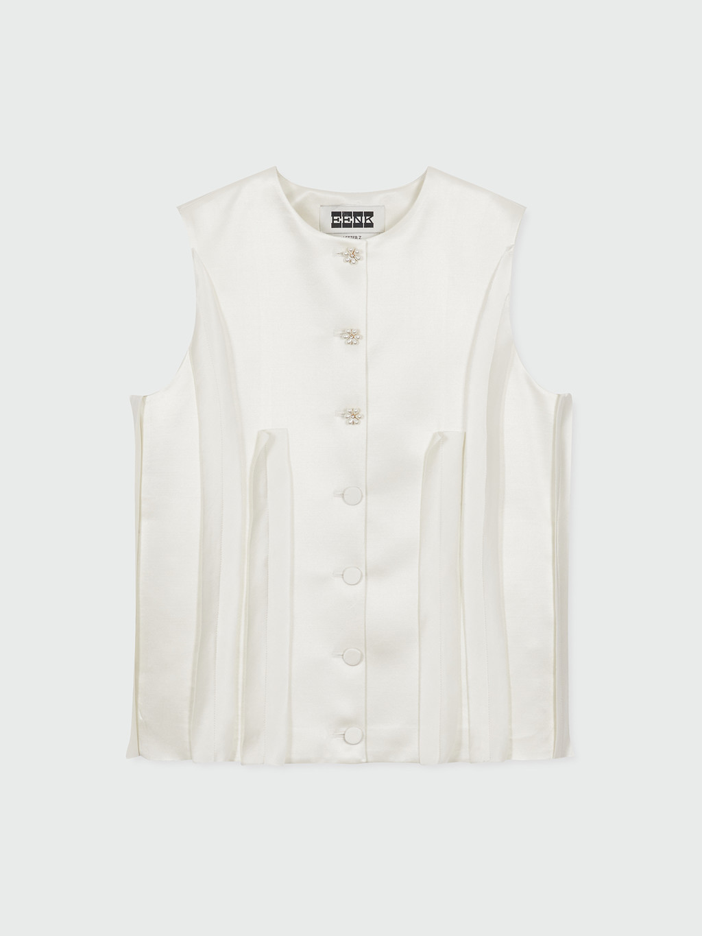ZIVE Crewneck Waistcoat - Ivory : EENK SHOP