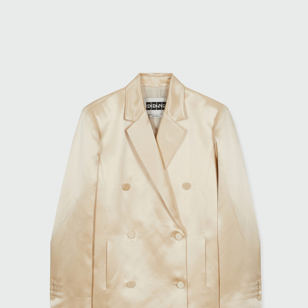 ZEL Double-Breasted Blazer - Yellow : EENK SHOP
