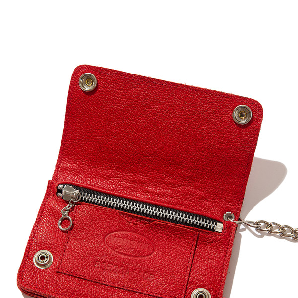 Bone Wallet / Red&white : HIDE/AND/RIDE