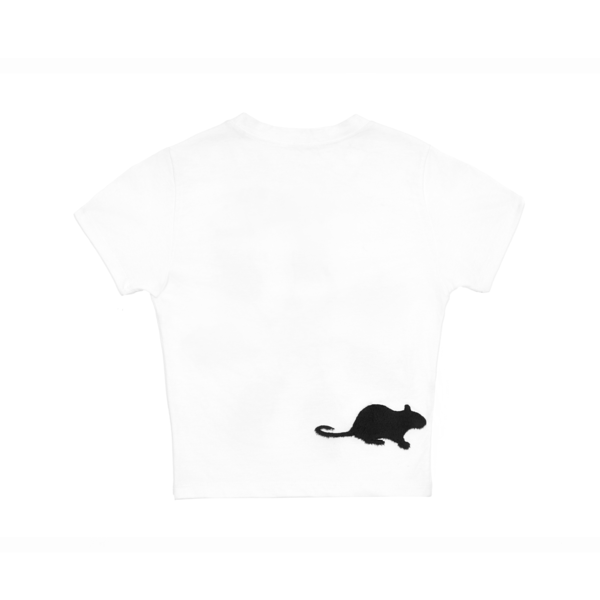 【604service】FURRY RAY SLIM T-SHIRT ONLY 4 LEFT ] FURRY RAT SLIM T SHIRT IN WHITE : 604SERVICE