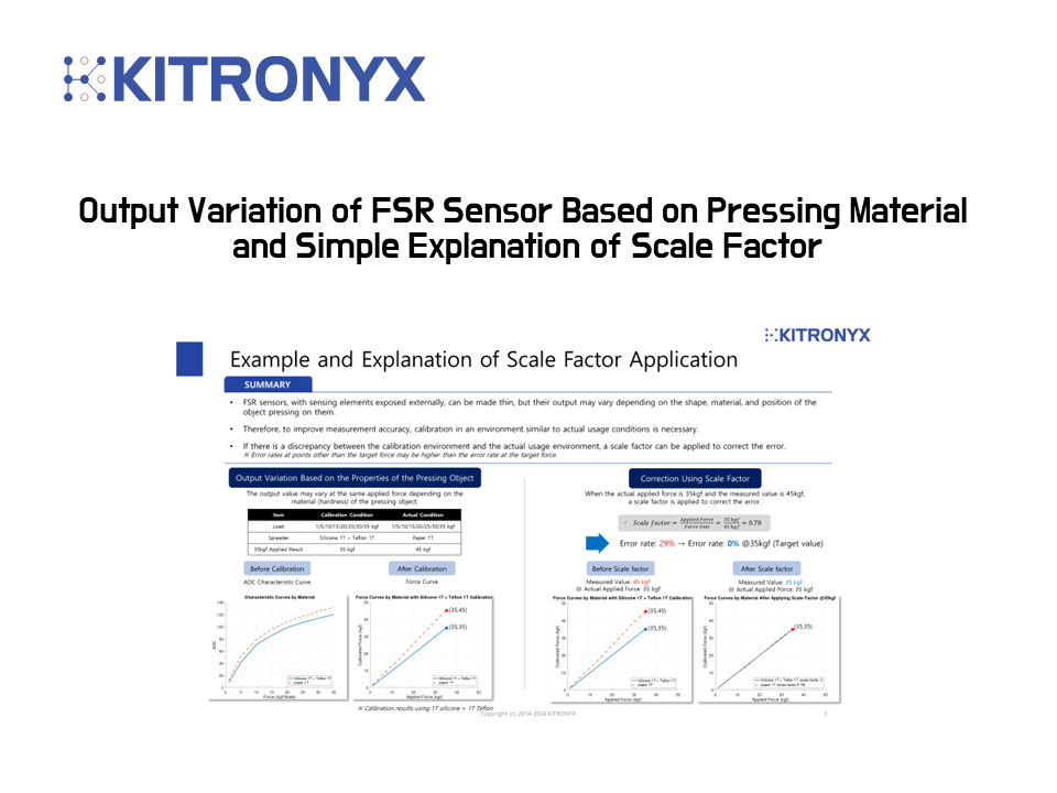 [Sensor] Output Variation of FSR Sensor Based on Pressing Material ...