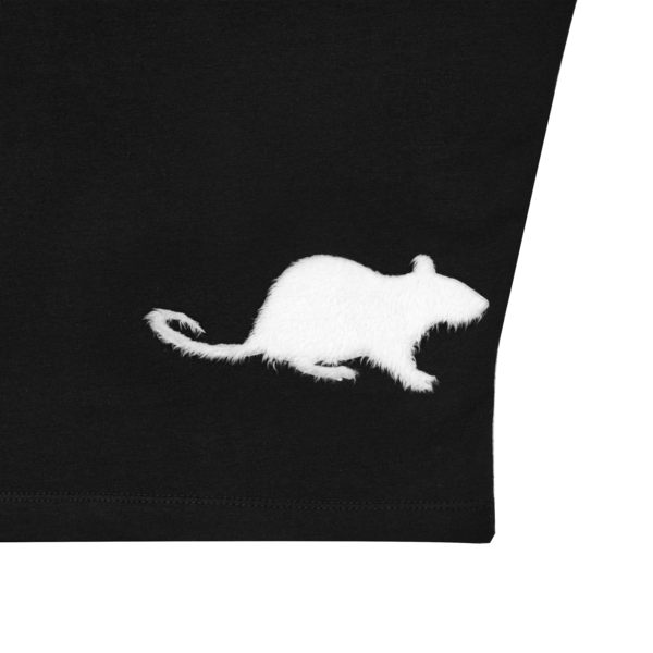 【604service】FURRY RAY SLIM T-SHIRT FURRY RAT SLIM T SHIRT IN BLACK : 604SERVICE
