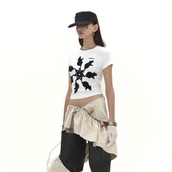 【604service】FURRY RAY SLIM T-SHIRT Furry Rat Slim T-Shirt in Black – REBORNE