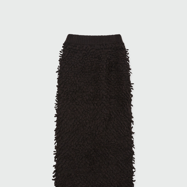 [EENK] / ☆ ZIJEL Straight Knitted Skirt / Grey ZIJEL Straight Knitted Skirt - Grey : EENK SHOP