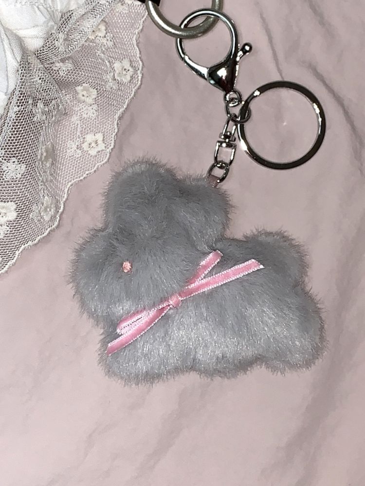 Bunny Popo Doll Keyring (blue silver) : BBIBIT 삐빗