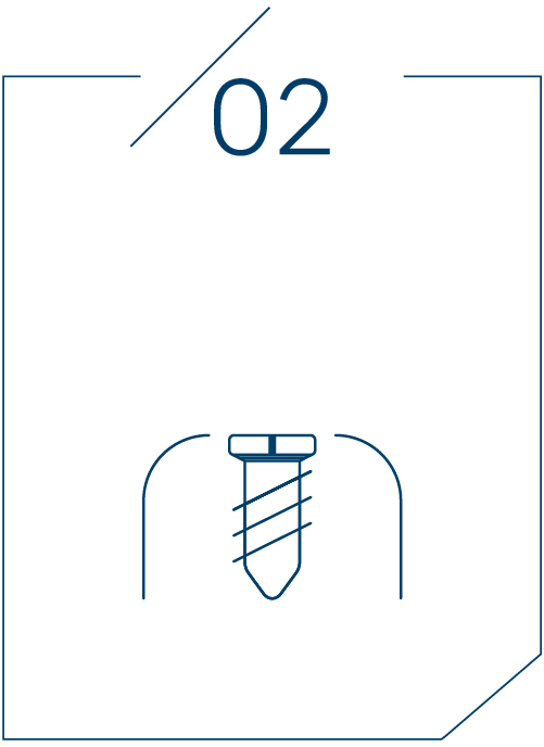 <strong>2단계 인공치근 식립</strong>