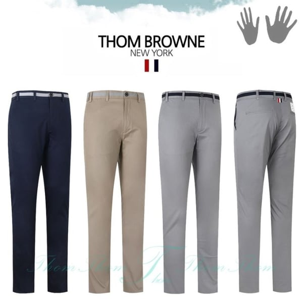 THOM BROWNE 톰브라운 로이저 밴딩 슬림 팬츠