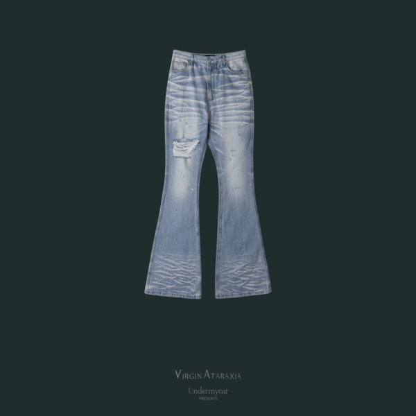 Undermycar】WRINKLED LIGHTBLUE JEANS 【公式通販】