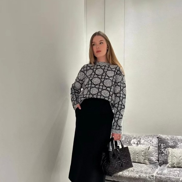 DIOR 디올 24SS 까나쥬 캐시미어 트위드 니트  ▶매장-340만원◀