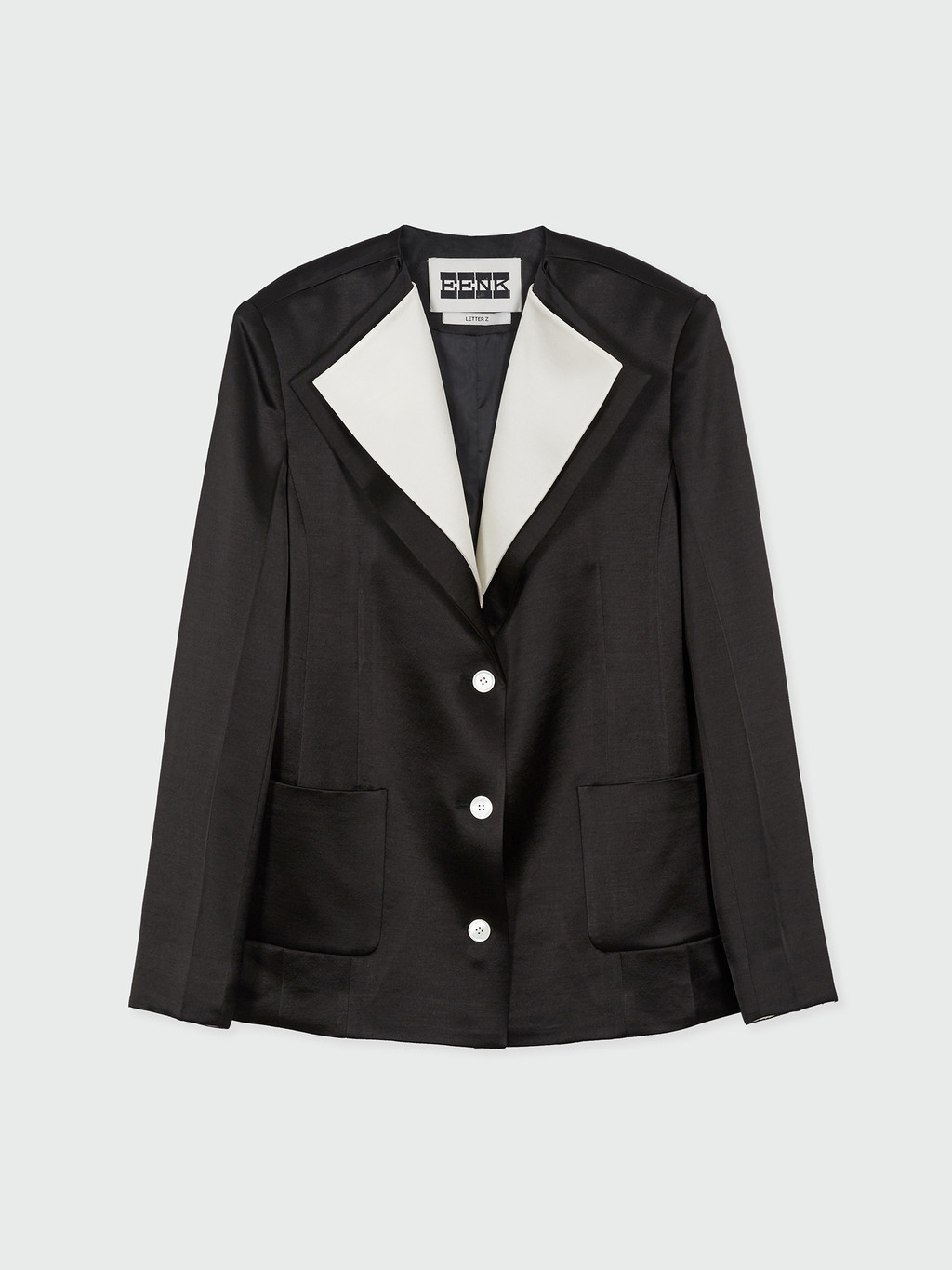 ZUIEL Wide Lapel Jacket - Black : EENK