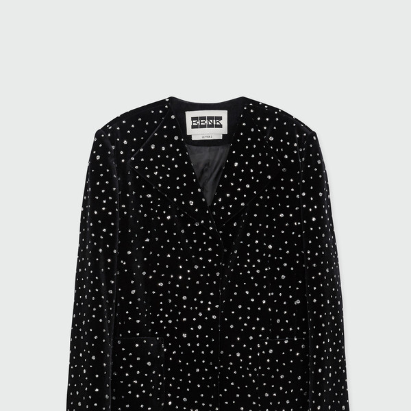 [インク]★24FW★ZUIEL Wide Lapel Jacket - Jazzy Black★ ZUIEL Wide Lapel Jacket - Jazzy Black : EENK