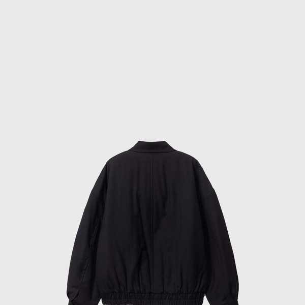 Wool blouson jacket (black) : MONOHA Wool blouson jacket (black) : MONOHA