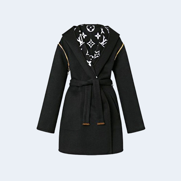 LOUIS VUITTON 루이비통 리버시블 후드 랩 코트 1AC2DB ▶매장-550만원◀