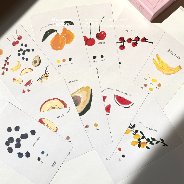 Hwawon Fruits Postcard set 10sheets : Hwawon