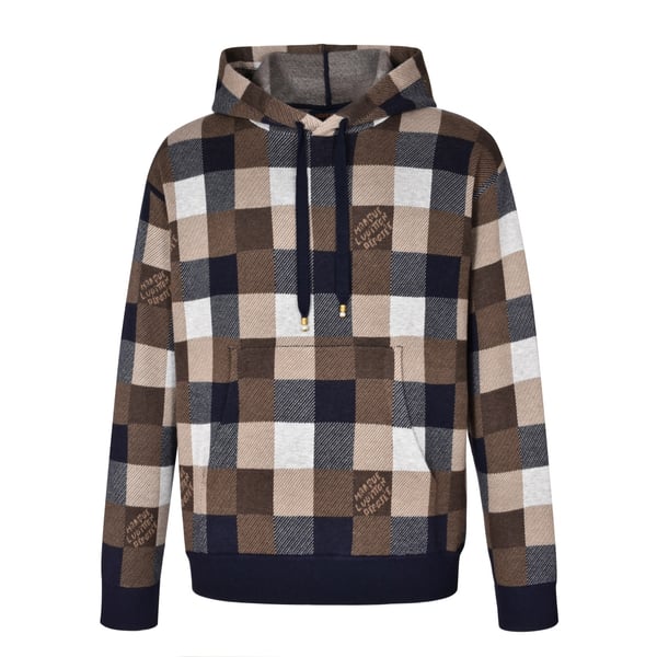 LOUIS VUITTON 루이비통 다미에 캐시미어 앤드 울 블렌드 후디▶매장-420만원◀