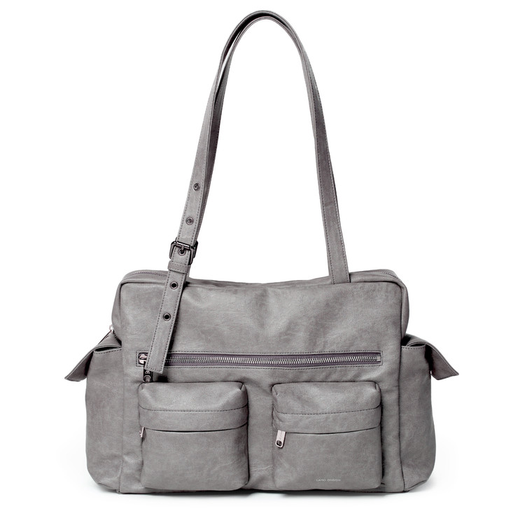 pocket utility bag L brushed gray SAMO ONDOH