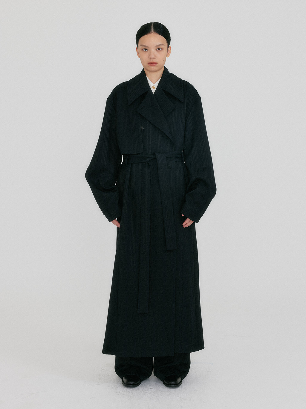 コート EENK XEDIA Oversized Belted Coat XEDIA Oversized Belted Coat - Brown : EENK SHOP