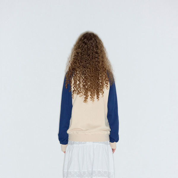 アウターその他 ROCKCAKE Raglan Full Zip Jacket Cream Blue RC24JK01600 Raglan Full Zip Jacket - Cream Blue : 락케이크 Rock Cake