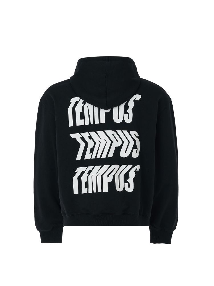 TEMPUS SIGNITURE HOODIE [Black] : 템푸스스튜디오 TEMPUSSTUDIOUS