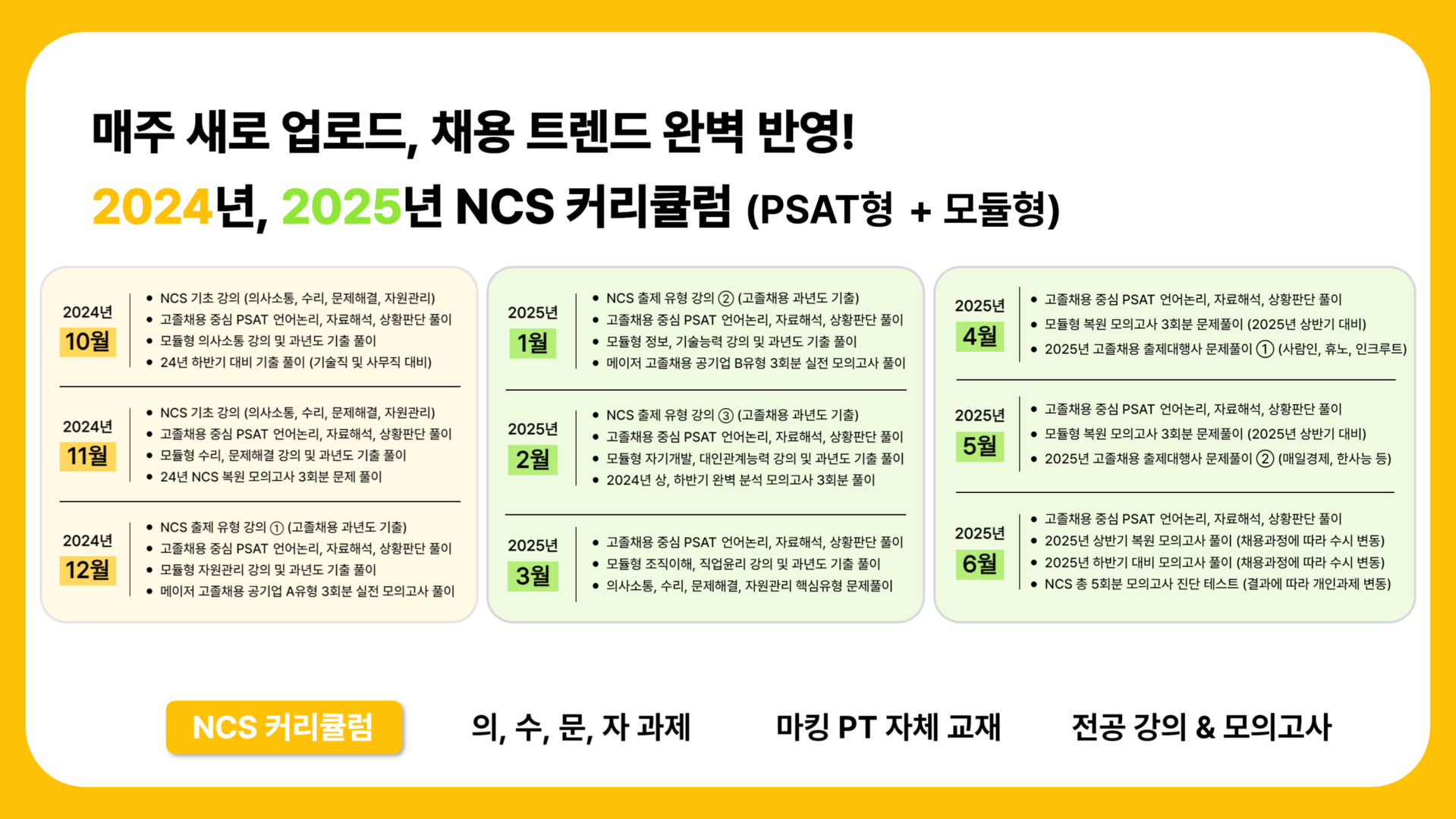 마킹 PT 고졸채용 공기업반 커리큘럼 이미지1
