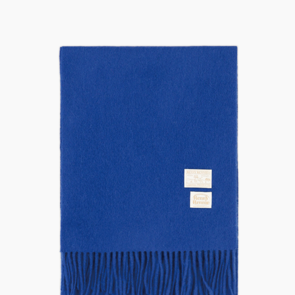 ★関税込★RENNYRENNIE★PREMIUM PURE WOOL 100 MUFFLER PREMIUM PURE WOOL 100 MUFFLER [ ROYAL BLUE ] - 프리미엄 울