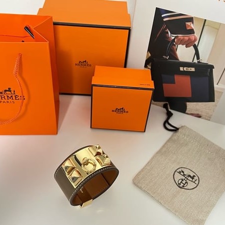 HERMES 에르메스 메도르 여성 가죽 팔찌