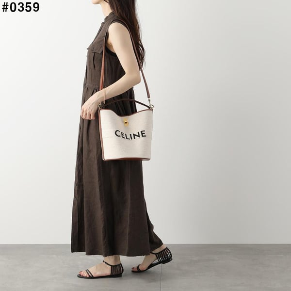 CELINE 셀린느 셀린느 텍스타일 16 버킷백