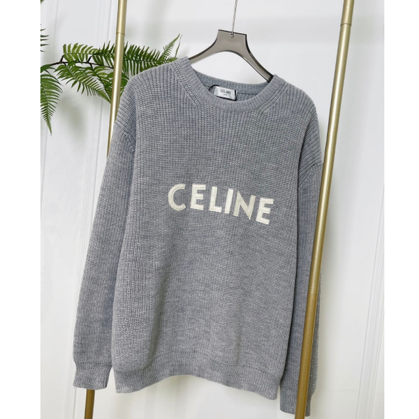 CELINE 셀린느 24FW 니트 오버사이즈 스웨터 울 그레이  ▶매장-210만원◀