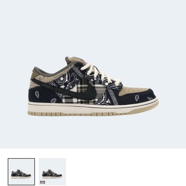 NIKE X TRAVIS SCOTT 나이키X트레비스스캇 SB 덩크로우