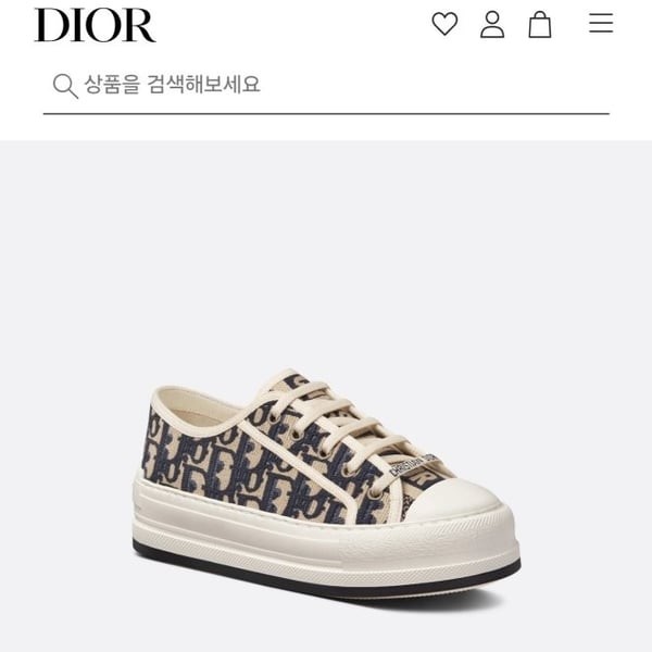 DIOR 디올 워크앤디올 플랫폼 스니커즈
