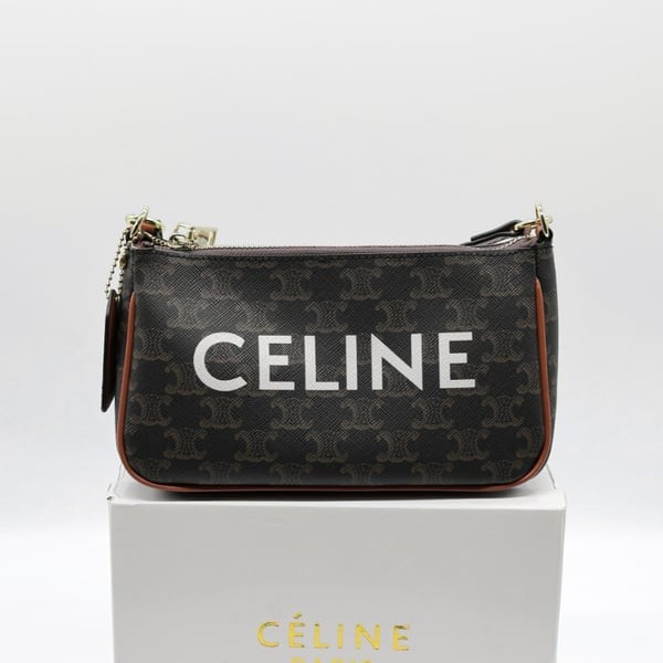 CELINE 셀린느 트리옴페 캔버스 미디엄 매신저백