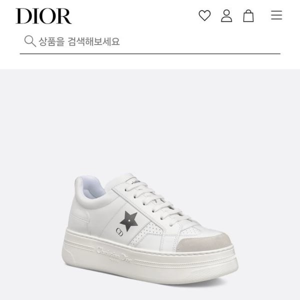DIOR 디올 스타 플랫폼 스니커즈