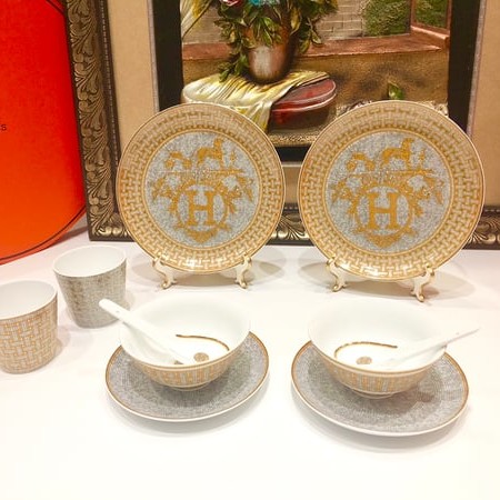 HERMES 에르메스 Mosaique au 24 gold 세트 10PCS (2인) ▶매장-450만원대◀