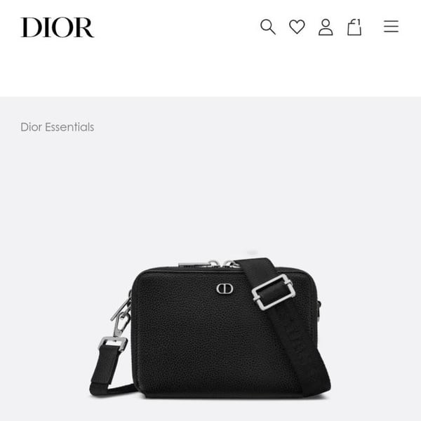 DIOR 디올 CD Icon 스트랩 지퍼 파우치