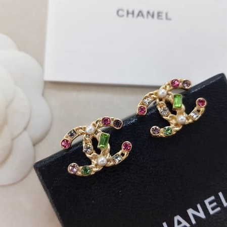 CHANEL 샤넬 스톤 귀걸이