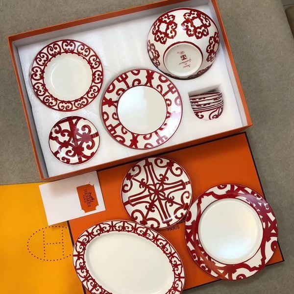 HERMES 에르메스 Balcon du Guadalquivir 세트 28PCS (6인)▶매장-1100만원대◀