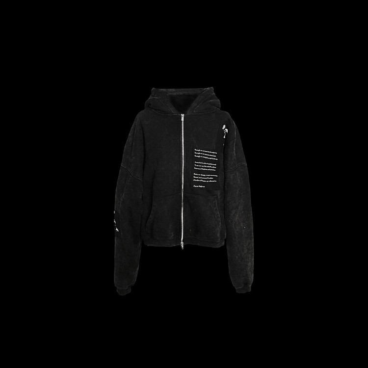 WASHED MIDNIGHT ZIP UP HOODIE – TAUPE MERCH