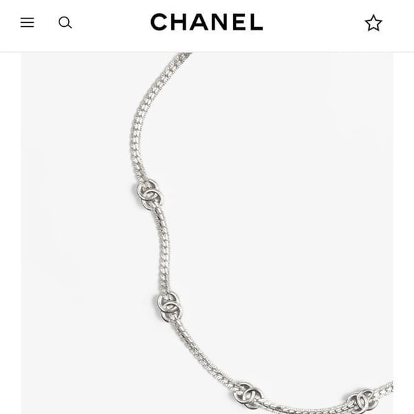 CHANEL 샤넬 로고 초커