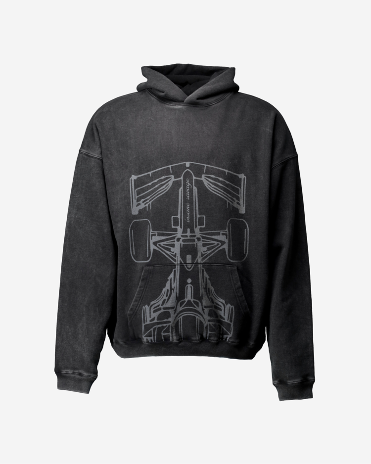 X INSANE GARAGE RACING HOODIE : NAUGHTY SAVAGE