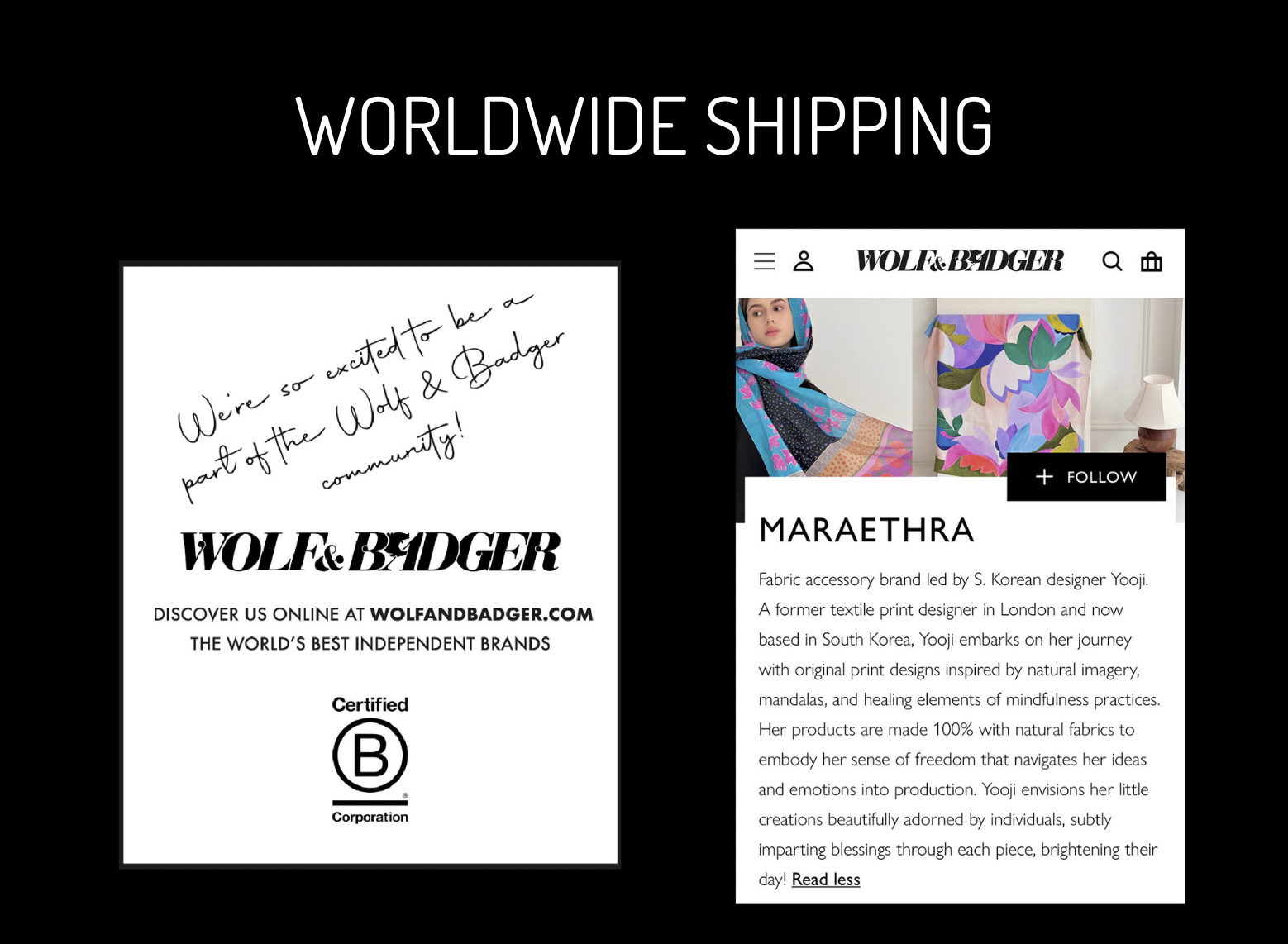 WORLDWIDE SHIPPING