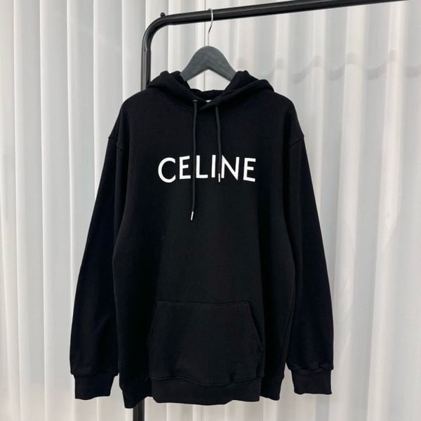 CELINE 셀린느 코튼 플리스 루즈 후디