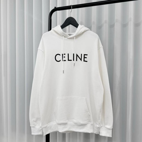 CELINE 셀린느 코튼 플리스 루즈 후디