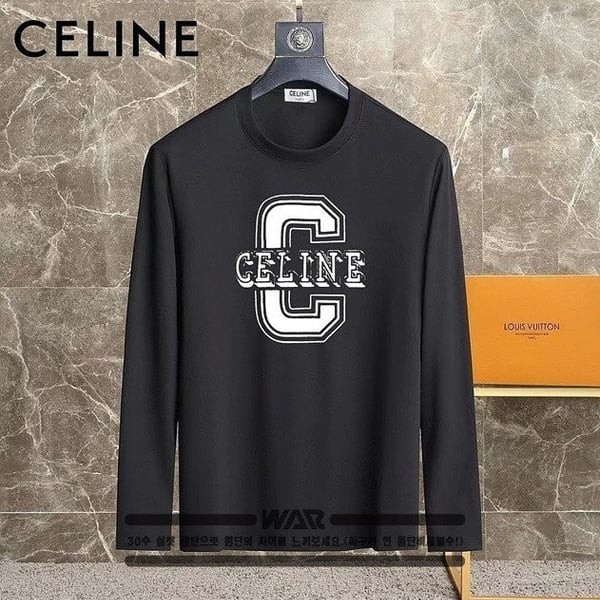 CELINE 셀린느 빈티지 C 패턴 긴팔 티셔츠